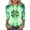 Green-5, variant on Ohufall St Patricks Day Tops for Women 3/4 Sleeve Crewneck Shamrock Shirts Casual Trendy Festival Holiday Tunic Tee Tops