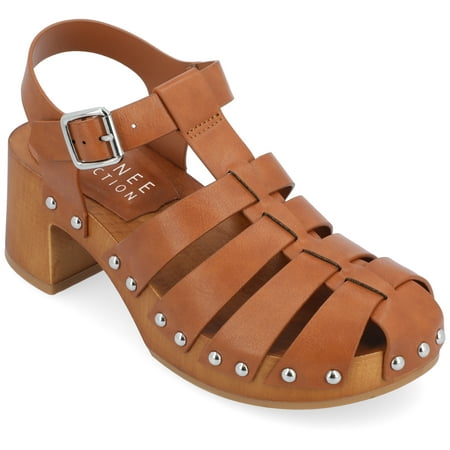 

Journee Collection Womens Kayda Tru Comfort Foam Low Heel Round Toe Sandals
