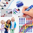 thumbnail image 3 of Meitianfacai Dry Erase Markers 4Pack Water-based Whiteboard Pen Erasable Black, Red,Green And Blue Color Blackboard Pen Easy-to-erasable Marker 10ml, 3 of 4