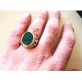thumbnail image 2 of Green Onyx Mans Ring, Natural Green Onyx, December Birthstone, Silver Jewelry, 925 Silver Ring, Birthday Gift, Heavy Mens Ring, Arabic Design, Ottoman Style Ring, Christmas, Turkey Mens Signet Ring, 2 of 6