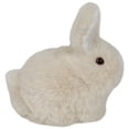 thumbnail image 4 of 4.75" White and Black Plush Sitting Easter Bunny Rabbit Spring Figure, 4 of 8