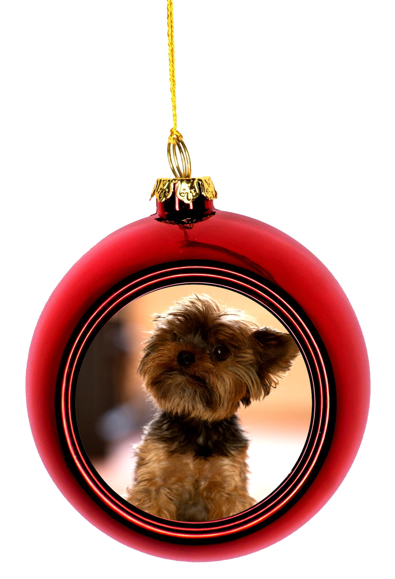 Ornaments Yorkie Yorkshire Terrier Puppy Dog Bauble Christmas Ornaments Red  Bauble Tree Xmas Balls - Walmart.com