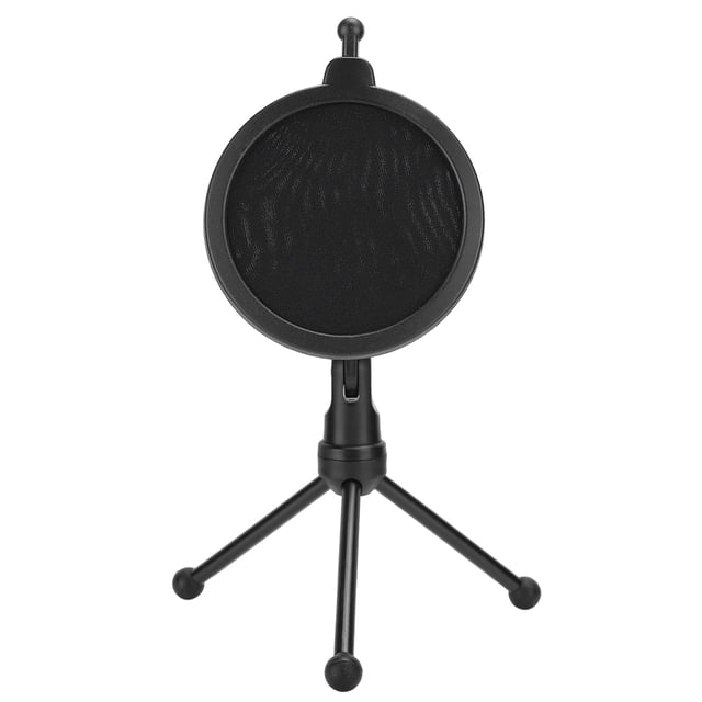 Soporte para Micrófono ANGGREK malla antisalpicaduras negro