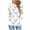 4-White, variant on Makaor Womens Zip Hoodie Christmas Sweatshirt with Pockets Long Sleeve Pullover Graphic Drawstring Tops