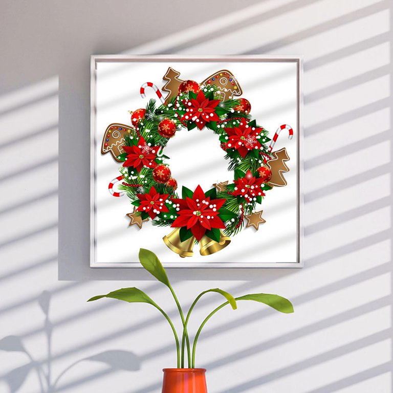 SHUWND Christmas Garland Pattern DIY Diamond Painting Kits for