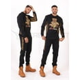 thumbnail image 3 of SCREENSHOT-F11966 Mens Urban Hip Hop Premium Fleece - Pullover Activewear Bear Cartoon Fashion Crew Neack Sweatshirt-Black/Animal-Large, 3 of 5