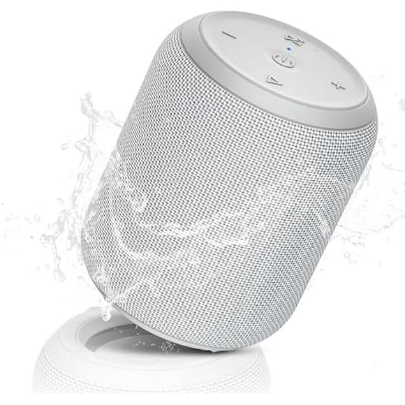 wonima11 Bluetooth Speakers,Portable Wireless Speaker with 15W Stereo Sound, IPX6 Waterproof Shower Speaker, Dual Pairs, Portable Speaker for Party Beach Camping