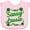 AD-Pink, variant on Inktastic Sassy Lassy with Green 4 Leaf Clovers Boys or Girls Baby Bib