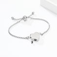 thumbnail image 5 of Heart Urn Locket Adjustable Braided Rope Bracelet Funeral Urns Bracelet for Cremation Ashes Memorial Jewelry, 5 of 5