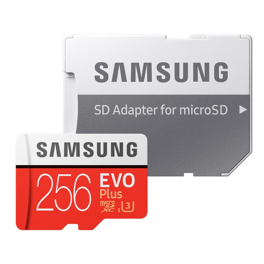 EVO Plus 256G microSDXC UHS-I U3 100MB/s Full HD & 4K UHD Class 10 HD Memory Flash Card Height 0.2cm