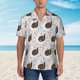 thumbnail image 2 of Fotbe Cute Swan Camisa Hawaiana para Hombre Unisex – Camisa Casual de Verano con Botones de Manga Corta de Algodón y Lino,Small, 2 of 7