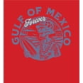 thumbnail image 4 of Gulf of Mexico Forever Vintage Skeleton Youth Red Crew Neck Short Sleeve Tee-Small, 4 of 4