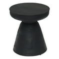 thumbnail image 2 of Sage Side Table Black End Table, Modern Style, Painted Mango Wood round shape tabletop, Mango Wood, Indoor Living, 2 of 7