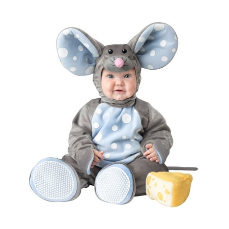 Fun World Baby Lil' Mouse Costume Grey Light Blue