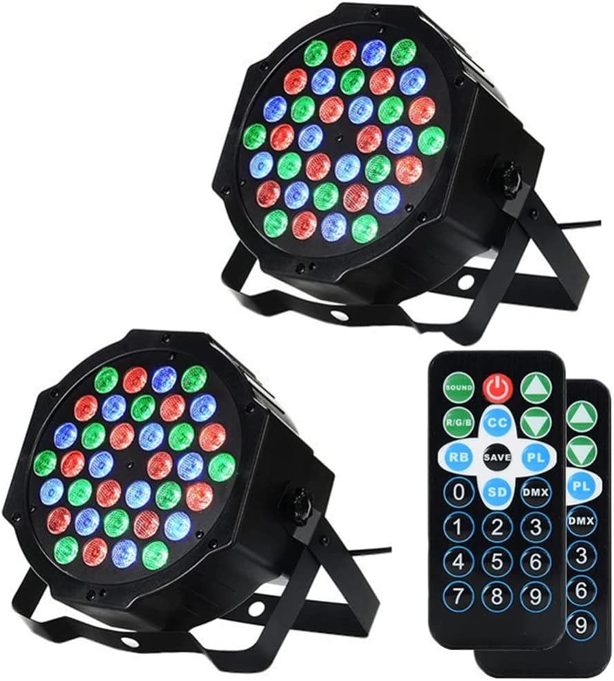 DJ Lights, 36LED Uplighting Lights for Events, Stage Lighting Sound
