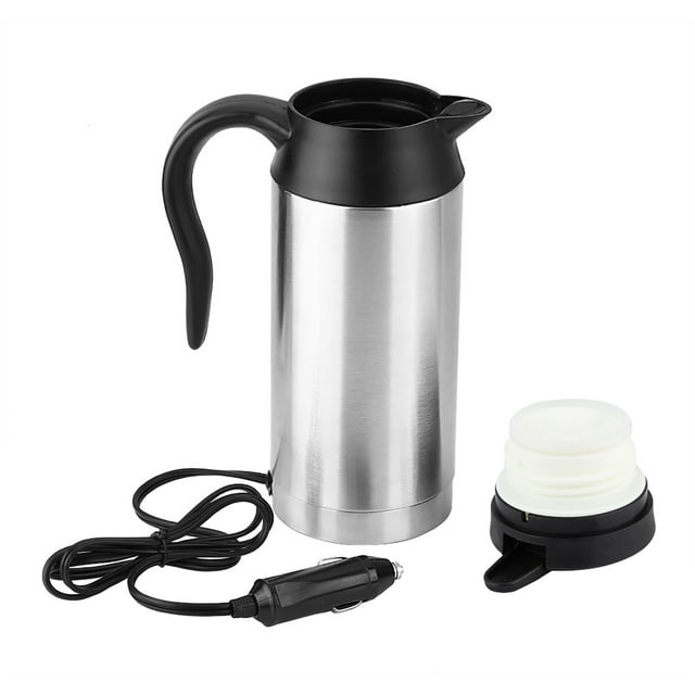 Hervidor De Agua Eléctrico De 750 Ml, Termo De Viaje De Acero Inoxidable 304 Para Coche, Ideal Para Calentar Agua En Carretera.