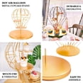 thumbnail image 4 of Efavormart 19" Gold 4-Tier Hot Air Balloon Metal Cupcake Dessert Display Stand, 4 of 11