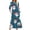 Blue, variant on WXLWZYWL Christmas Womens Long Sleeve Maxi Dress Cute Printed Fall Casual Flowy Maxi Dress with Pockets