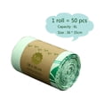 thumbnail image 1 of 50pcs Trash Bags Biodegradable Garbage Bags Compostable Bags Rubbish Bags Wastebasket Liners Bags for Kitchen, 1 of 1