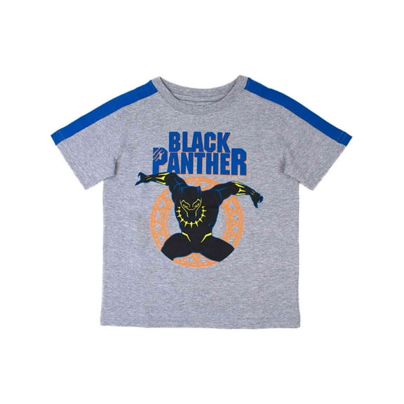 Marvel Toddler Boys Gray Black Panther T-Shirt Superhero Tee Shirt 2T
