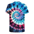 thumbnail image 4 of Taqqpue Mens Tie Dye T Shirt Short Sleeve Round Neck Shirts Summer Muscle Gym Tops Casual Quick Dry Workout Athletic Bodybuilding Cotton Tee, 4 of 5