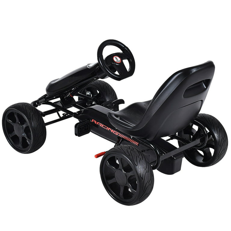 Goplus Kids Ride-On Pedal Bike, Metal Frame, Non-Toxic, High-Backed Bucket  Seat, Easy Operation in the Kids Play Toys department at