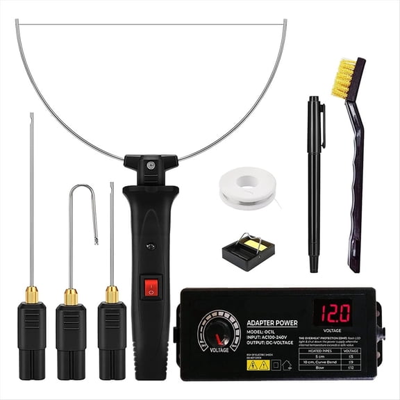 Quaqdae Hot Wire Foam Cutter Kit 4 in 1 Cutting Set with Electric Carving Tool and Transformer Adapter US Plug