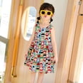 thumbnail image 5 of Taybagh Dresses for Girls Floral Print Sleeveless Girls Summer Dress with Round Neck Little Child Clothes, 5 of 5