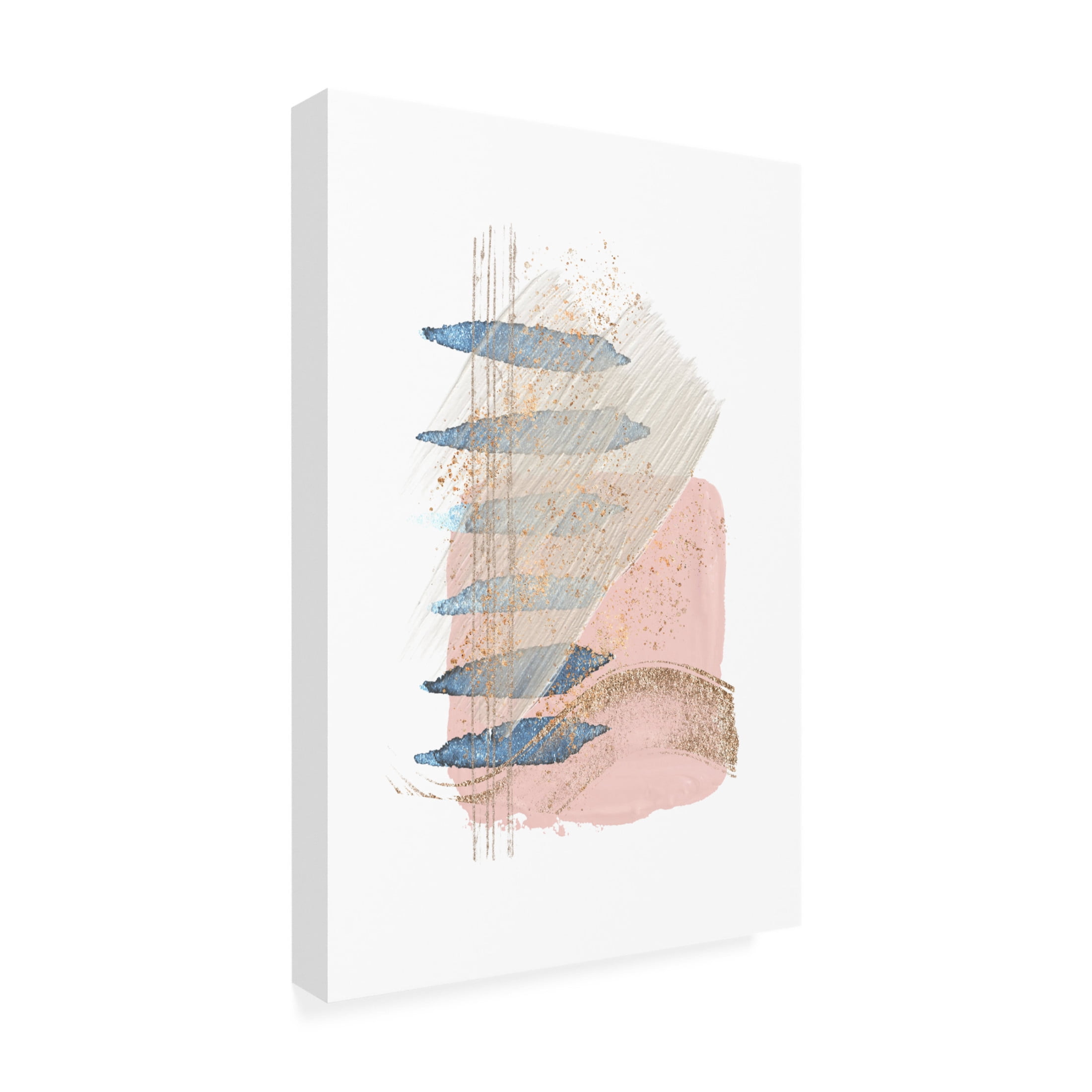 Trademark Fine Art Sally Ann Moss Soft Pink Blue 1 Canvas Wall Art