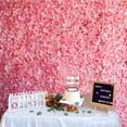 thumbnail image 2 of ANQIDI 20Pcs Pink Artificial Flowers Wall Panels 16" x 24" Flower Panel Wedding Party Stage Backdrop Decor, 2 of 12