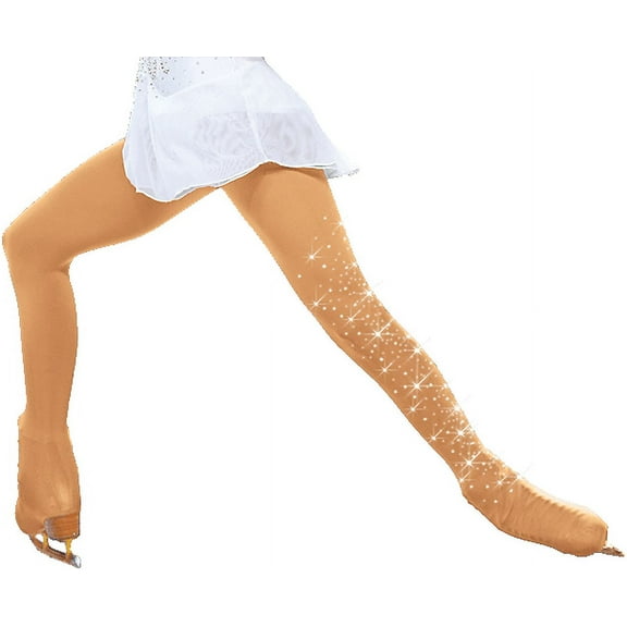 ChloeNoel Over the Boot Ice Skating Tights 8832 with Crystals
