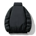 thumbnail image 3 of Quilted Jackets for Men Long Sleeve Zip Up Puffer Coats with Zipper Pockets Casual Solid Color Mock Neck Thermal Warm Fall Winter Jacket, 3 of 3