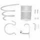 thumbnail image 2 of Organizador De Soporte Para Secador De Pelo Montado En La Pared Con Doble Gancho, Organizador De Cubo De Almacenamiento Perforado De Aluminio Espacial, Estante Multiusos Para, 2 of 7