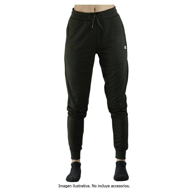 Pantalón Wilson para Mujer, Tipo Jogger Deportivo Liso Verde Militar Talla CH