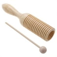 thumbnail image 3 of Guiro Wooden Crow Sounder Oak Kid Children Musical Toy Percussion Instrument, 3 of 7