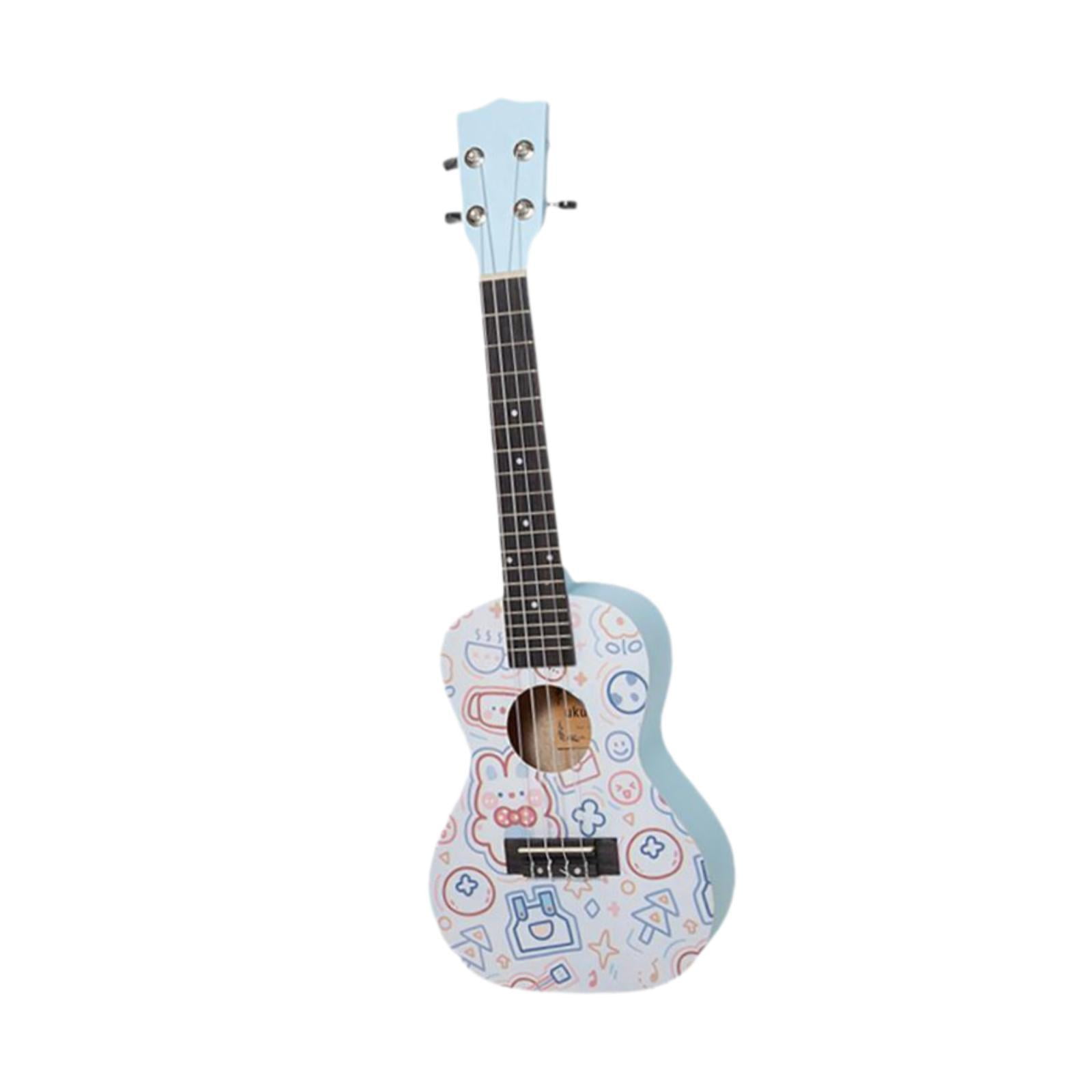 LeeQinersw Wooden Ukulele for Beginners Small Ukulele Musical Gift Portable Starter Ukulele blue