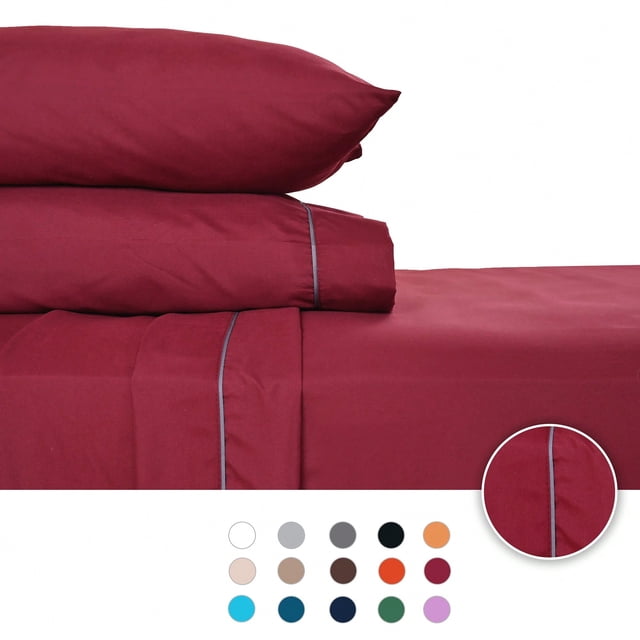 Juego de Sábanas Individual 2800 Hilos Extra Suave Premium Lisa Soft Nature