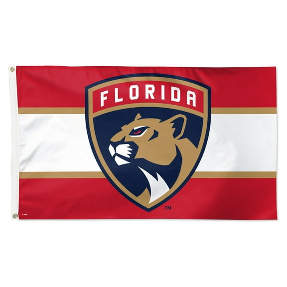 WinCraft Florida Panthers 3' x 5' Team Stripe Deluxe Single-Sided Flag