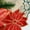 Linen-Poinsettia, variant on OVZME Christmas Table Runner Decorations Red Poinsettia Embroidered 36 inches Long Flower Table Decor Applique Cutwork Holiday Festive Short Table Decorations, 13X36 Inch