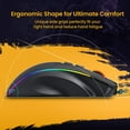 thumbnail image 3 of Gaming Mouse, 8 Programmable Buttons , 5 Levels Adjustable DPI up to 8000, Wired Computer Gaming Mice with 7 RGB Backlight Modes for PC, Laptop, 3 of 9
