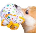 thumbnail image 2 of Glow Pups Squeaky Birthday Present Plush Dog Toy, 2 of 5