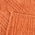 thumbnail image 5 of Superior Arctic Fleece Boho Knit Jacquard Blanket, Throw, Dusty Orange, 5 of 7