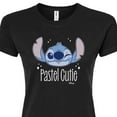 thumbnail image 3 of Disney - Lilo & Stitch - Stitch's A Pastel Cutie - Juniors Fitted Graphic T-Shirt, 3 of 5