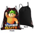thumbnail image 2 of Stumble Guys Pattern Drawstring Bags Backpack Bag Cute Colorful Drawn Prints Drawing Sport Gym Sack Drawstring Bag String Bag Yoga Bag for Men Women Boys Girls, 2 of 5