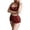 Red, variant on Two Piece Casual Workout Sets for Women Athletic 2 Piece Summer Outfits Lounge Matching Sets Clothing Red XL