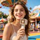 thumbnail image 5 of Handheld Digital Display High-Speed Fan USB Rechargeable Portable Mini Desktop Fan With Long Outdoor Battery, 5 of 7