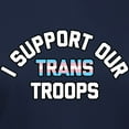 thumbnail image 3 of CafePress - Support Trans Troops Women's Dark T Shirt - Women's Traditional Fit Dark T-Shirt, 3 of 4