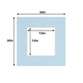 thumbnail image 3 of Baby Blue Acid Free 20x20 Picture Frame Mats with White Core Bevel Cut for 8x8 Pictures - Fits, 3 of 3