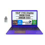 2021 Gateway 15.6" FHD Ultra Slim Notebook Laptop Computer, AMD Ryzen 5-3450U(Beats Intel i5-1035G1), 16GB RAM, 256GB SSD, Radeon Vega 8 Graphics, THX Audio, 1MP Webcam, Win 10, Purple, 32GB USB Card