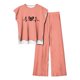 thumbnail image 1 of Pantalones Casuales sin Mangas Impresos con Cuello Redondo Conjunto Superior, Pantalones Ligeros Mujeres para Primavera Verano, 1 of 2